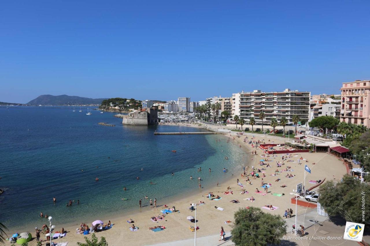 Bel Appartement T3 Mourillon A 5 Min Des Plages - Vue Mer تولون المظهر الخارجي الصورة